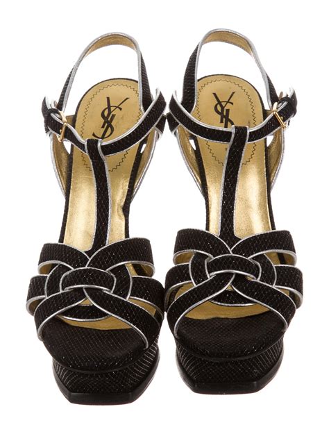 yves saint laurent womens glitter shoes|yves saint laurent shoes heels.